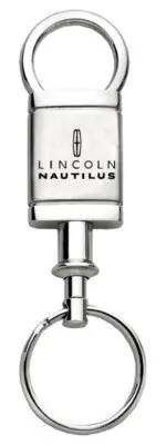 Lincoln Nautilus Satin Chrome Valet Key Chain (Silver) 1