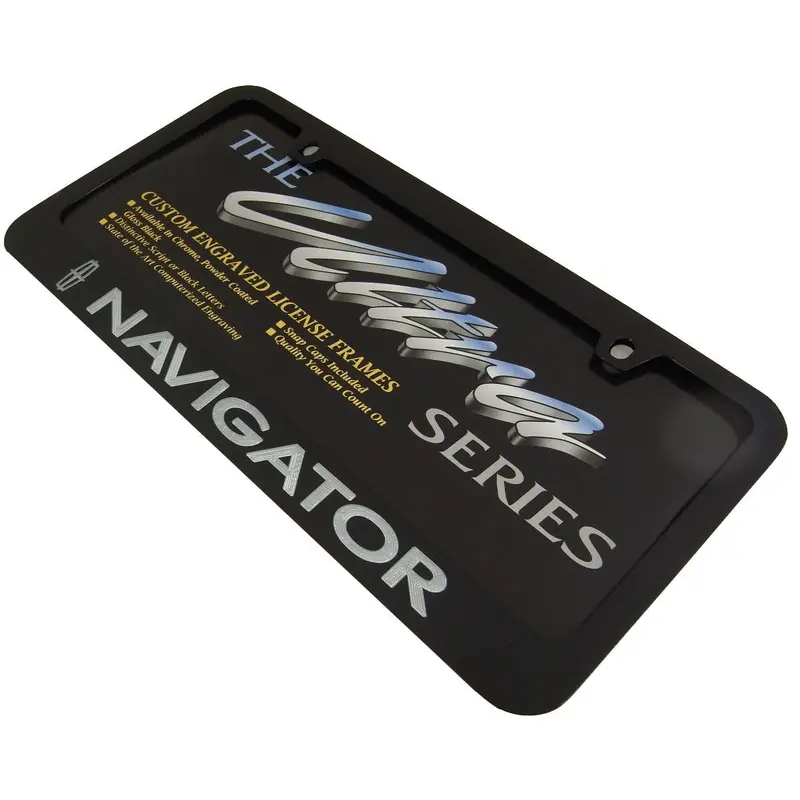 Lincoln Navigator License Plate Frame (Black) 1