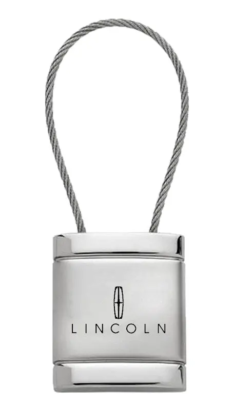 Lincoln Satin Cable Keychain (Chrome) 1