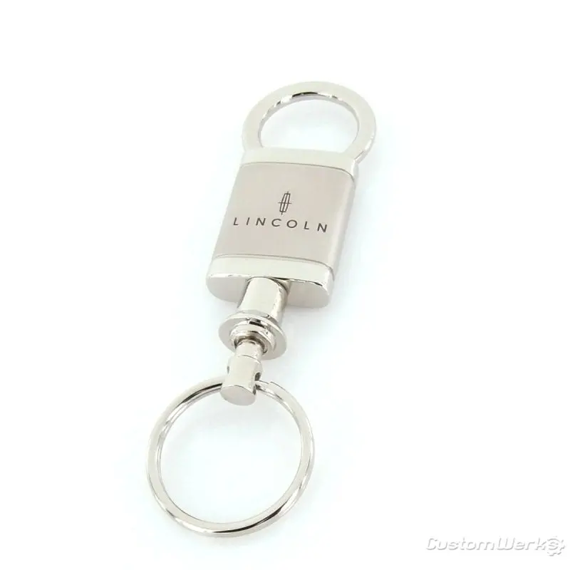 Lincoln Satin Valet Keychain (Chrome) 1
