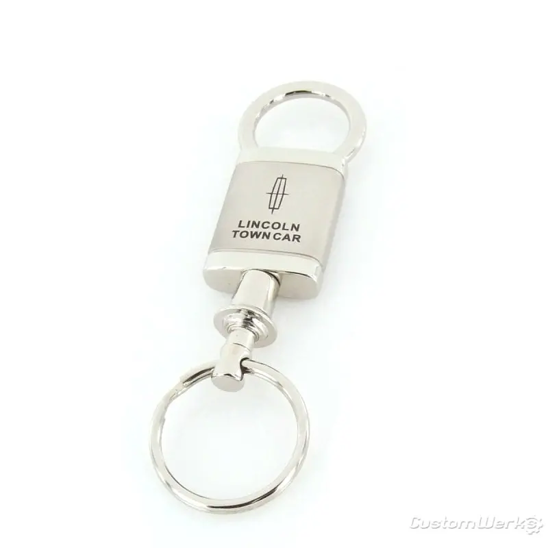 Lincoln Town Car Satin Valet Keychain (Chrome) 1