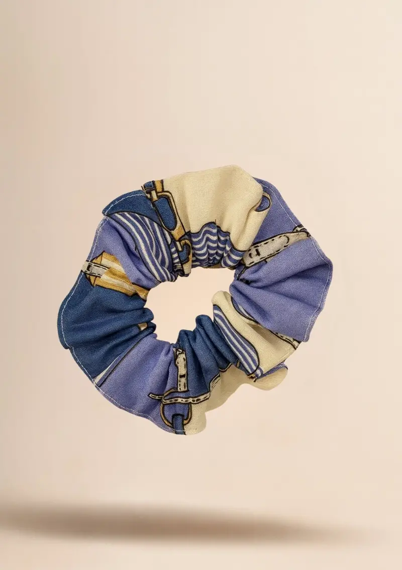 Linen Hair Scrunchie | Jubilea Print 3