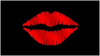 Lips Lazer-Tag Acrylic License Plate (Black) 1