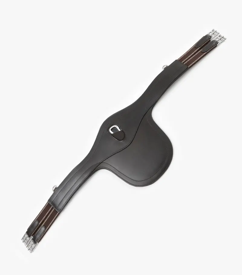 Lizzano Anatomic Leather Stud Girth Brown 1