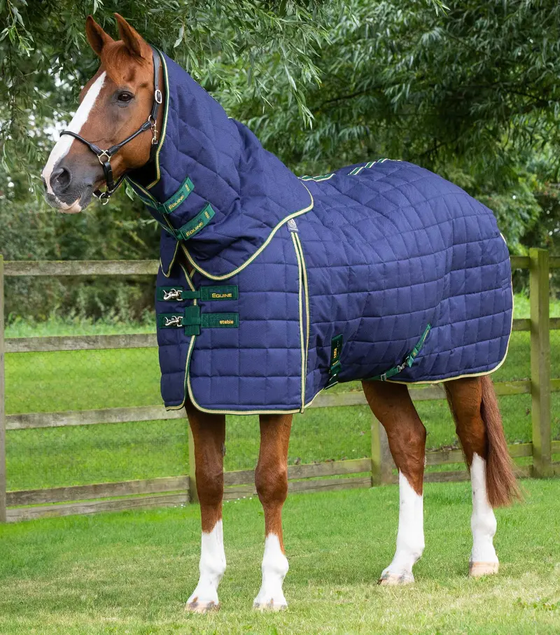 Lucanta 450G Stable Rug With Neck Cover Navy 1