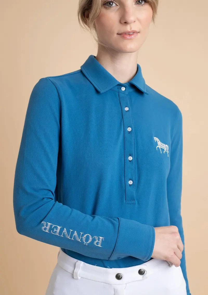 Lucia Polo-Shirt | Long Sleeve | White 7