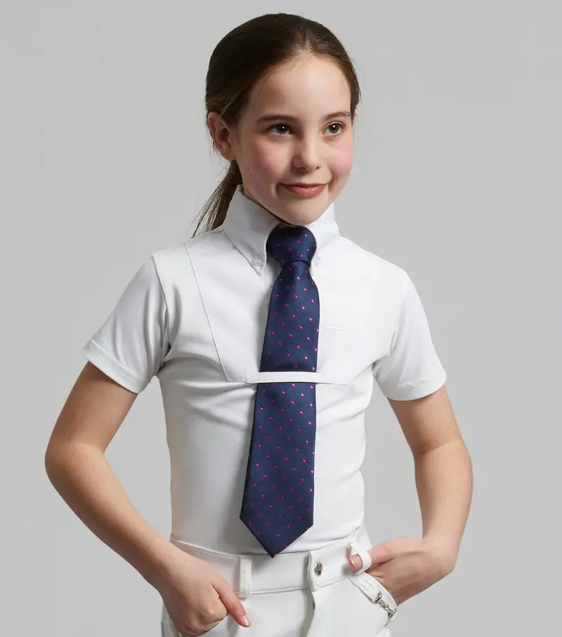 Luciana Girls Short Sleeve Show Shirt White 1