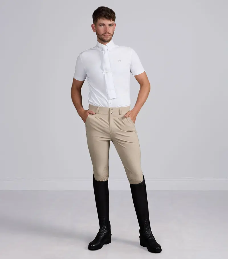 Ludis Men's Gel Knee Riding Breeches Beige 1