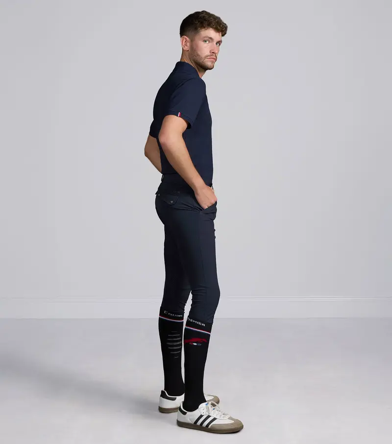 Ludis Men's Gel Knee Riding Breeches Navy 2