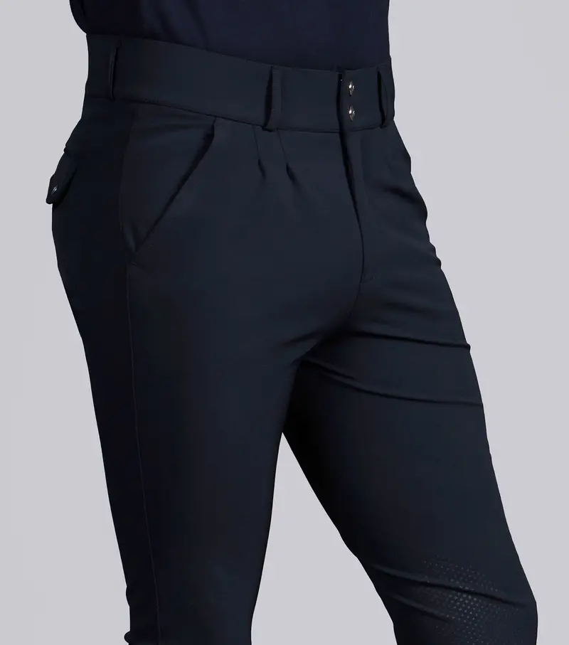 Ludis Men's Gel Knee Riding Breeches Navy 3
