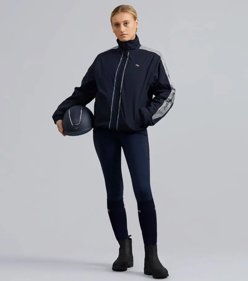 Lumen Reflective Unisex Riding Jacket Navy 2