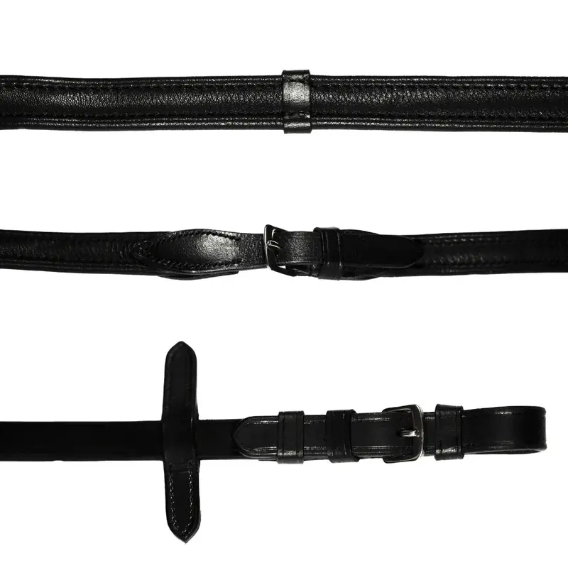Lumiere Padded Nappa Leather Reins With Silver Fittings 1