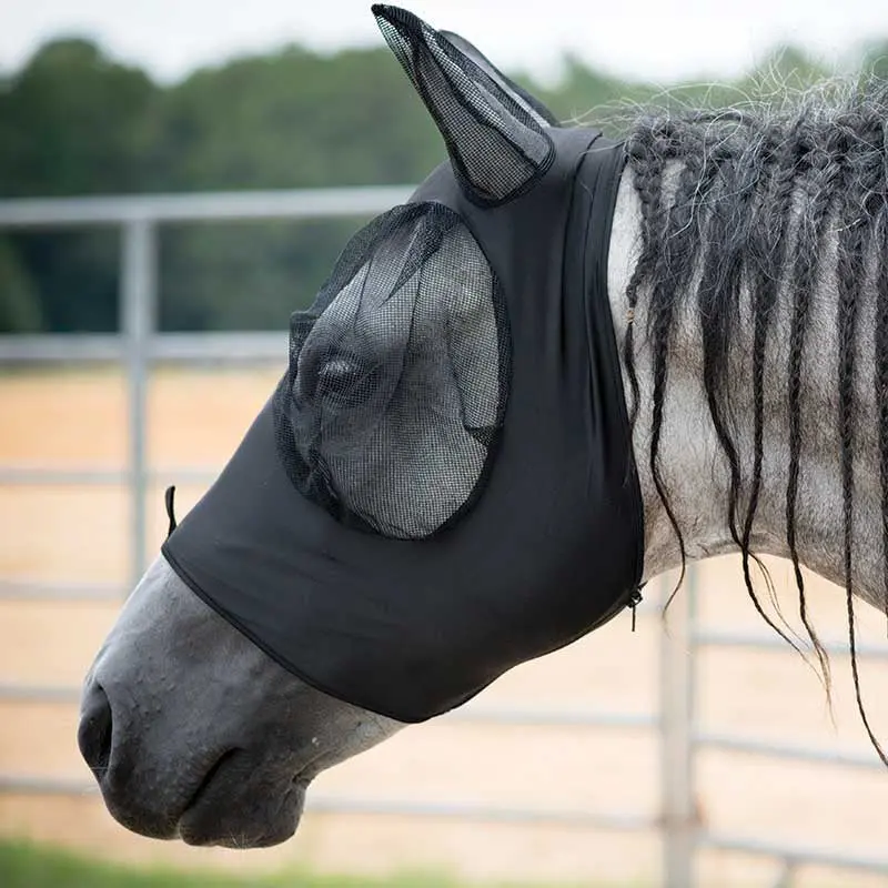 Lycra Fly Mask-Black 1