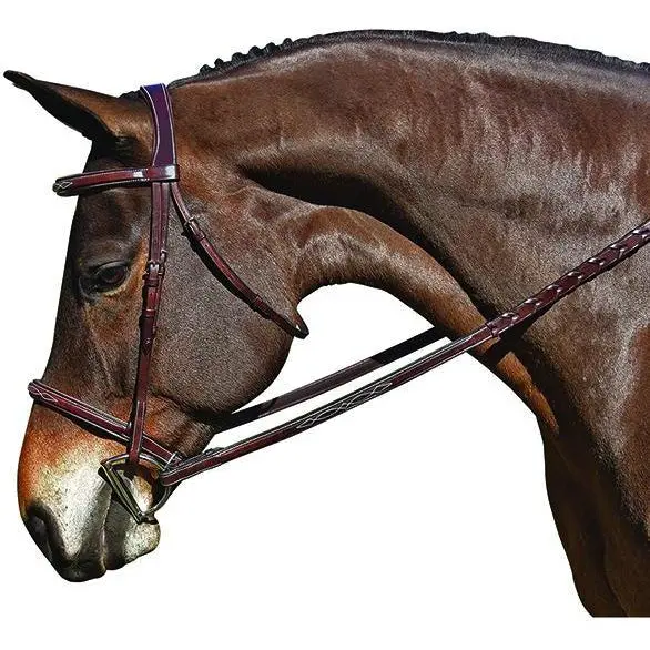 M. Toulouse Platinum Liza Snaffle Hunter Bridle 1