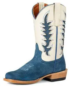 Macie Bean Kid's Blue Suede Mercedes Boot 1