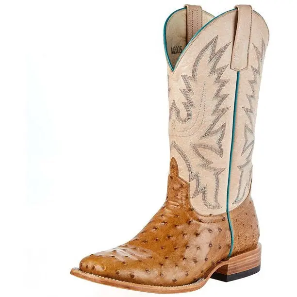 Macie Bean Top Hand Antique Saddle Full Quill Ostrich Boot 1