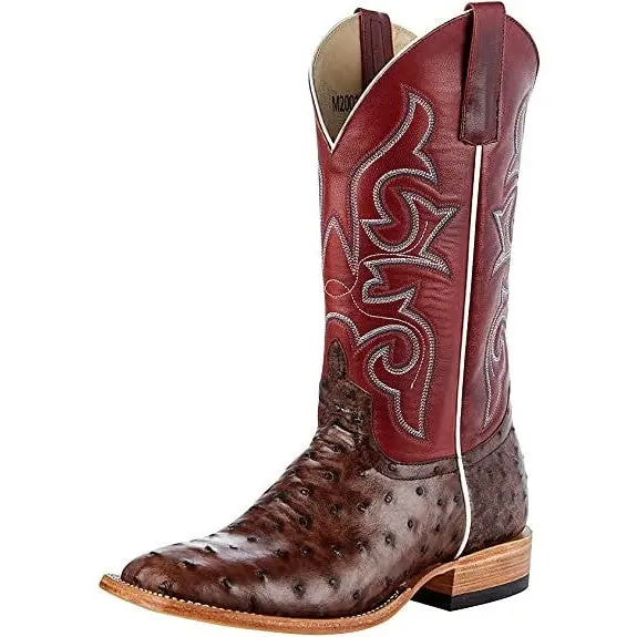 Macie Bean Women's Red Fools Full Quill Ostrich Boot 1