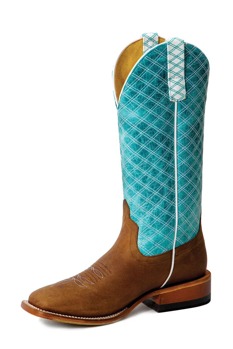 Macie Bean Women's Turquoise Tex Marks The Spot Boot 1