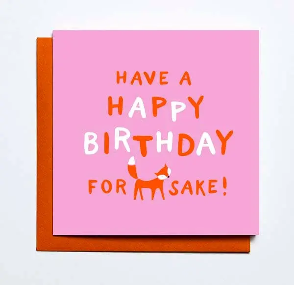 Mare Modern Goods - Foxy Birthday Card 1