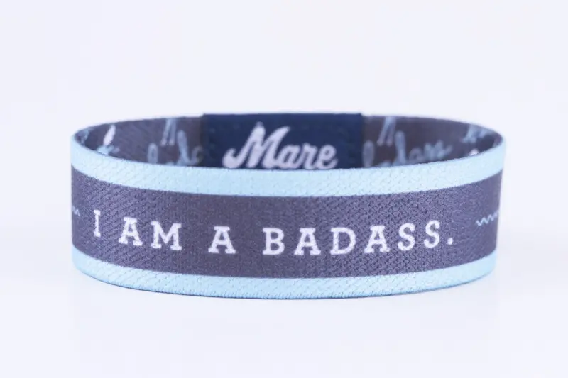 Mare Modern Goods "I Am A Badass" Mindfilly Band - Blue 2
