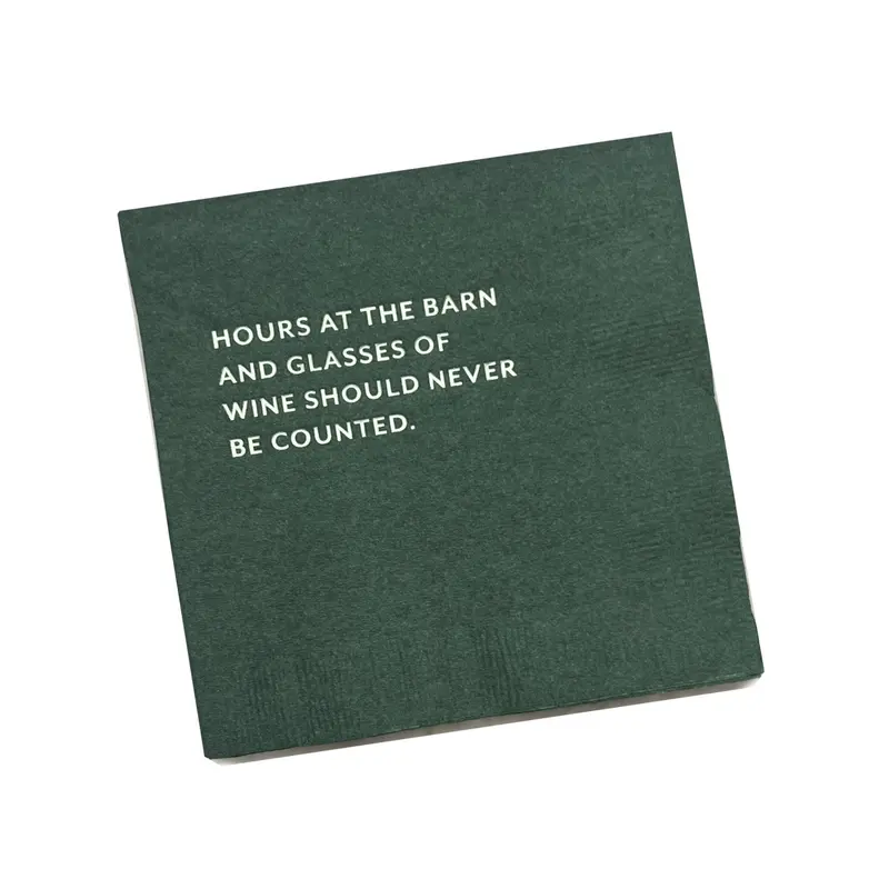 Mare Modern Goods Never Count Cocktail Napkins 1