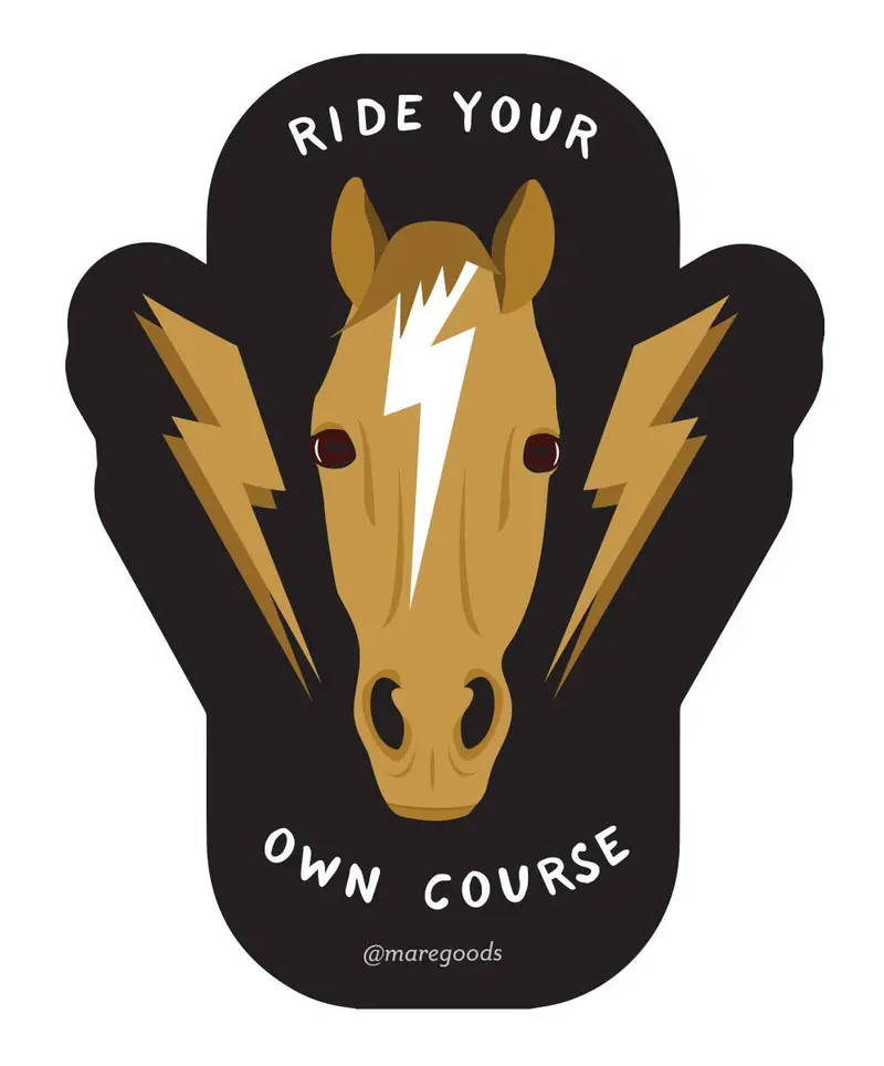 Mare Modern Goods - Ride Your Own Course Sticker 1