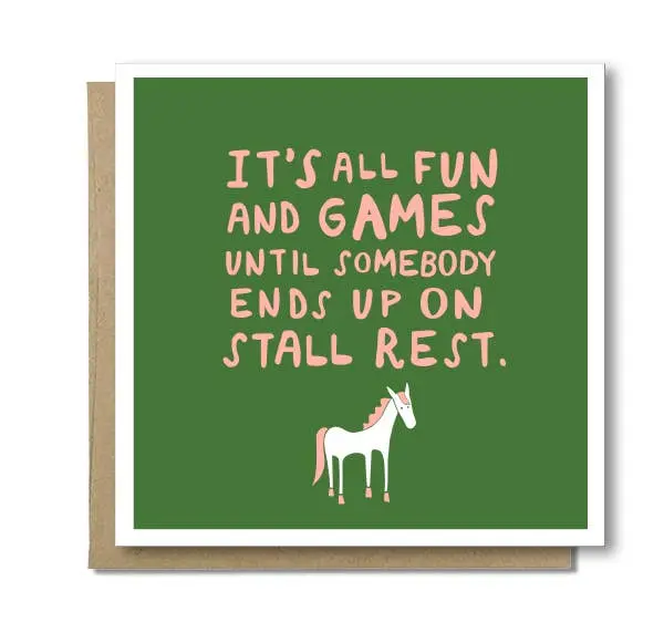 Mare Modern Goods - Stall Rest Card 1