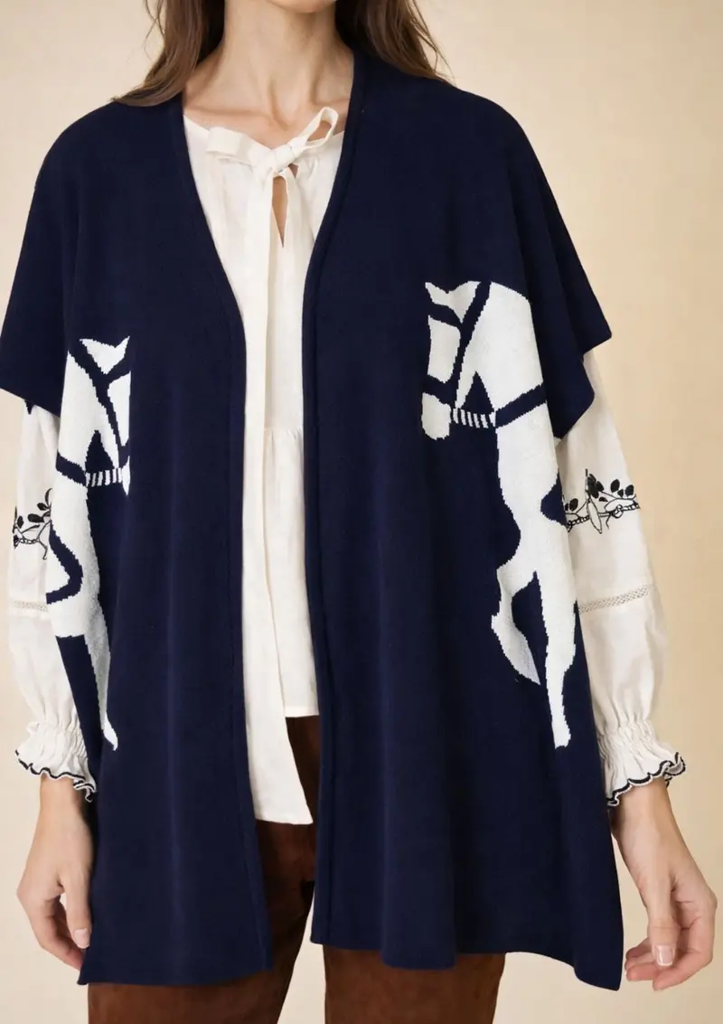 Marina Poncho | Classic Knit 2