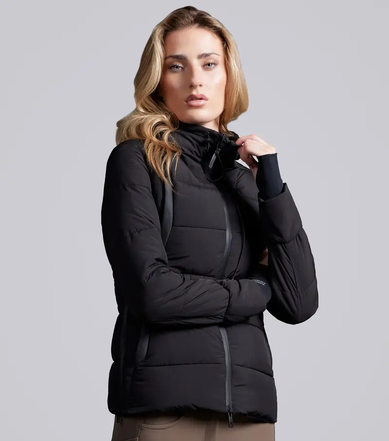 Marked - Casella Ladies Quilted Jacket Black 1