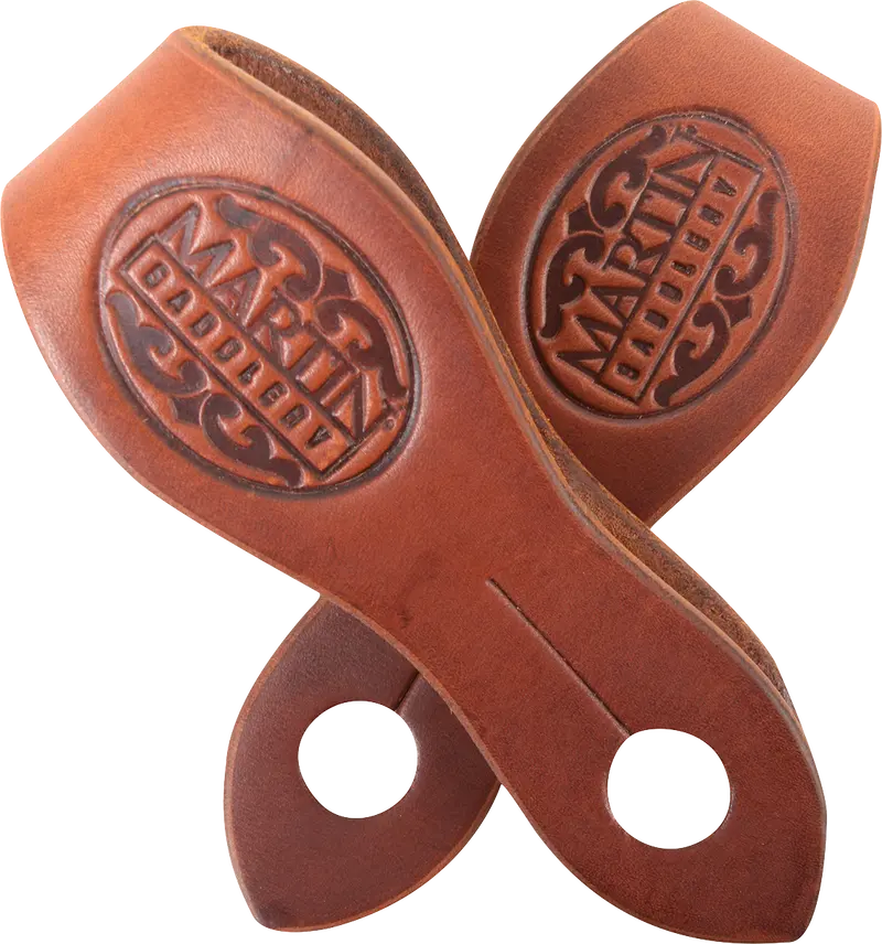 Martin Chestnut Skirting Leather Slobber Straps 1