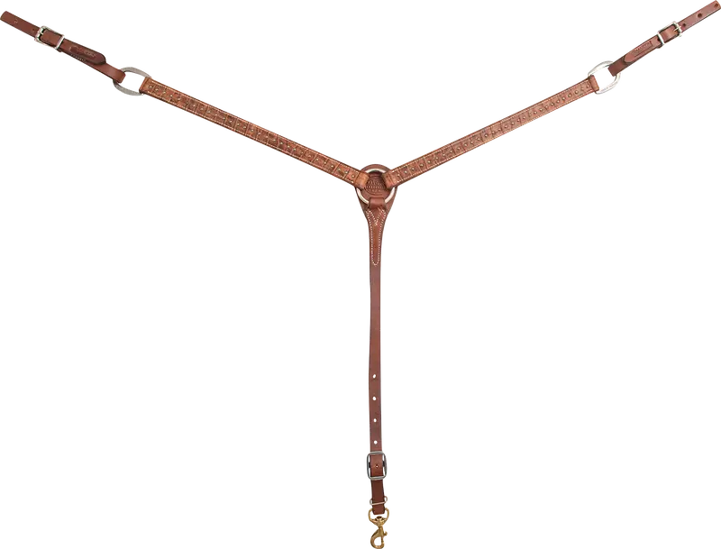 Martin Exotic Leather With Silver Dots Breastcollar 1