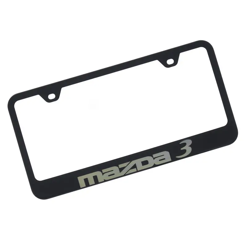 Mazda 3 License Plate Frame (Black) 1