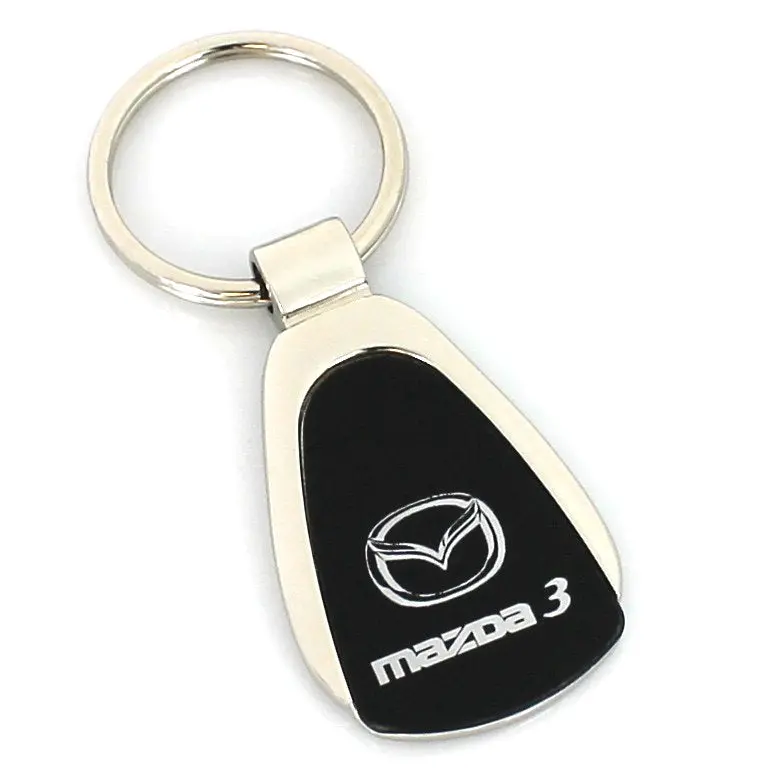 Mazda 3 Tear Drop Key Ring (Black) 1