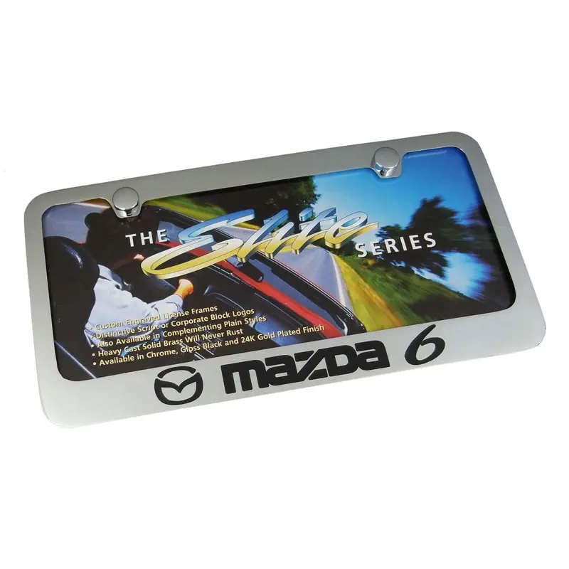 Mazda 6 License Plate Frame (Chrome) 1