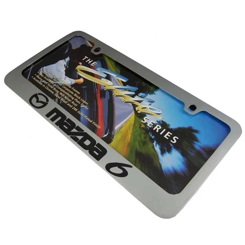Mazda 6 License Plate Frame (Chrome) 2