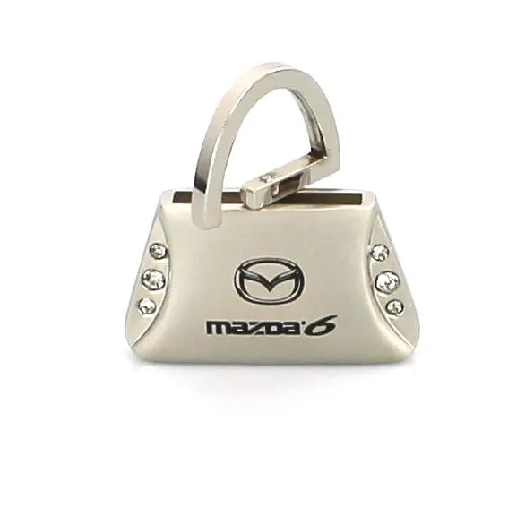Mazda 6 Purse Shape Keychain (Chrome) 2