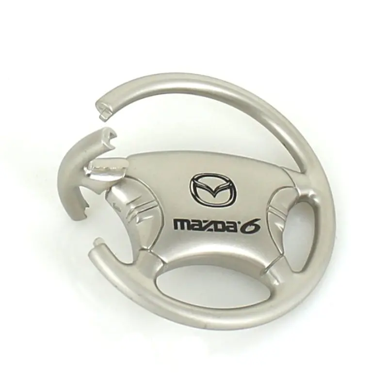 Mazda 6 Steering Wheel Keychain (Chrome) 2