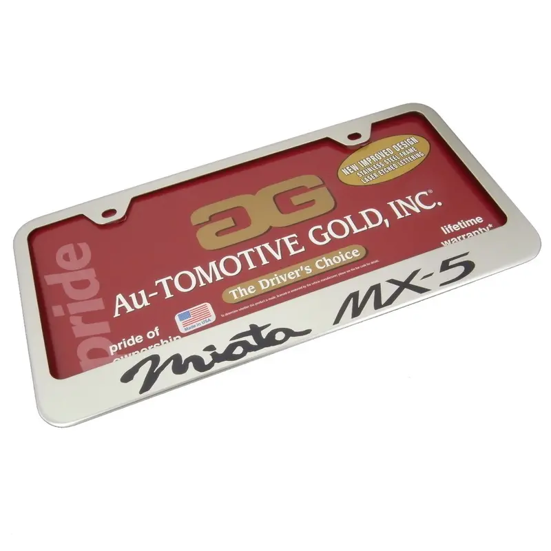 Mazda Miata Mx5 License Plate Frame (Chrome) 1
