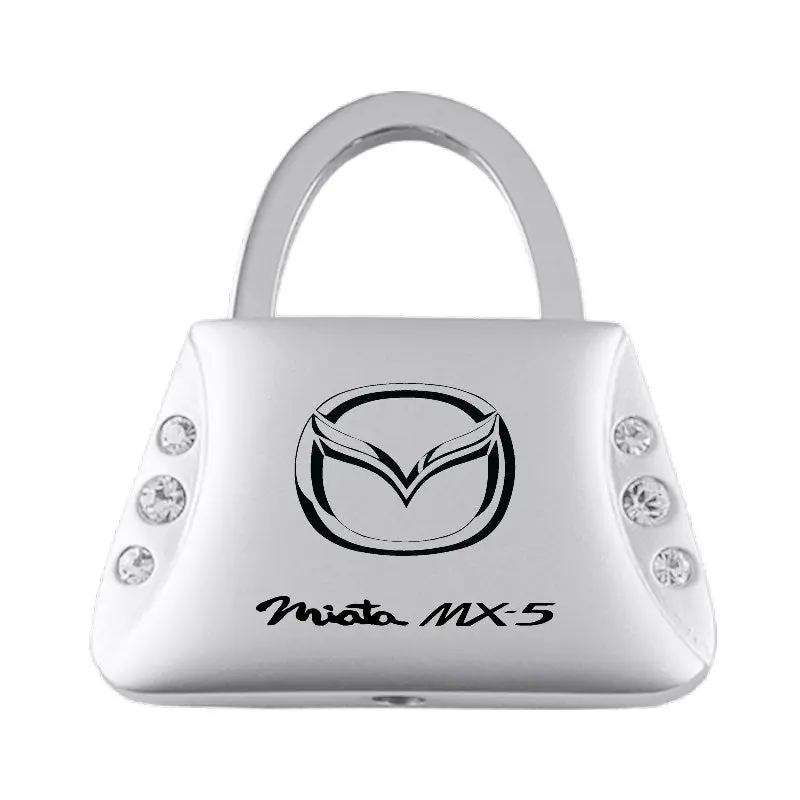Mazda Miata Mx5 Purse Shape Keychain (Chrome) 1