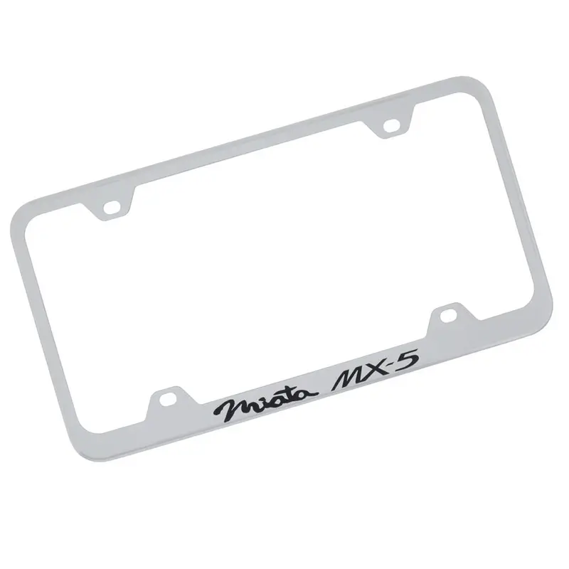 Mazda Miata Mx5 Wide Body License Plate Frame (Chrome) 1