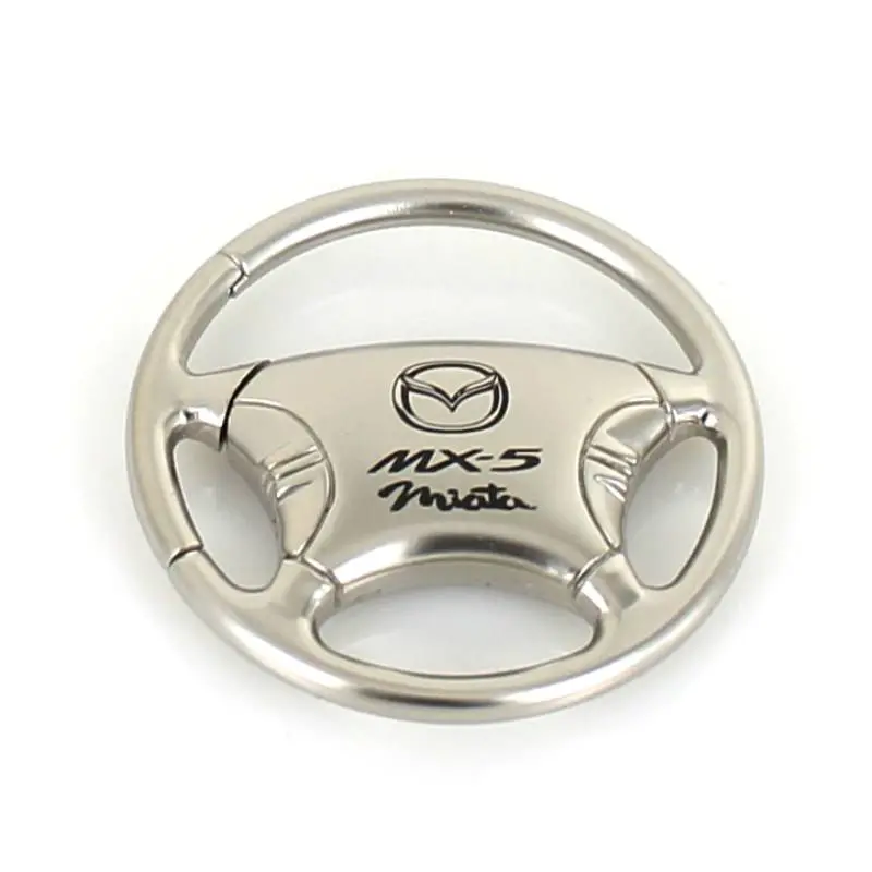 Mazda Mx5 Steering Wheel Keychain (Chrome) 1