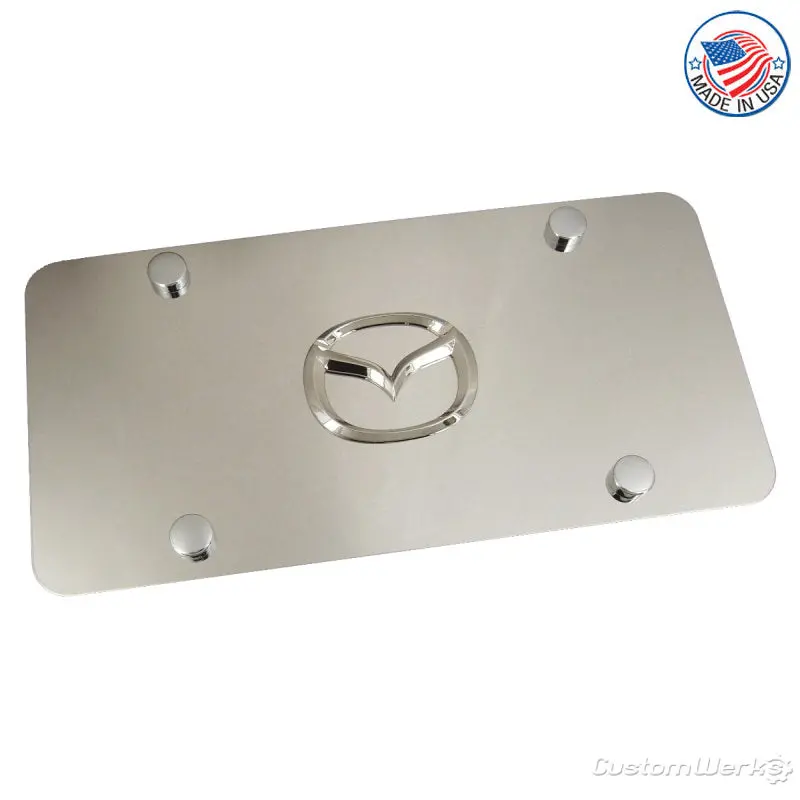 Mazda New Logo License Plate (Chrome) 1