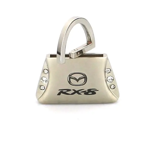 Mazda Rx8 Purse Shape Keychain (Chrome) 2