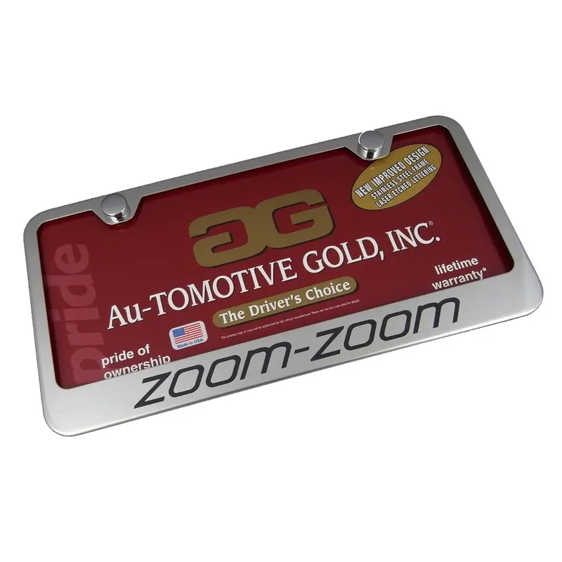 Mazda Zoom Zoom License Plate Frame (Black) 1