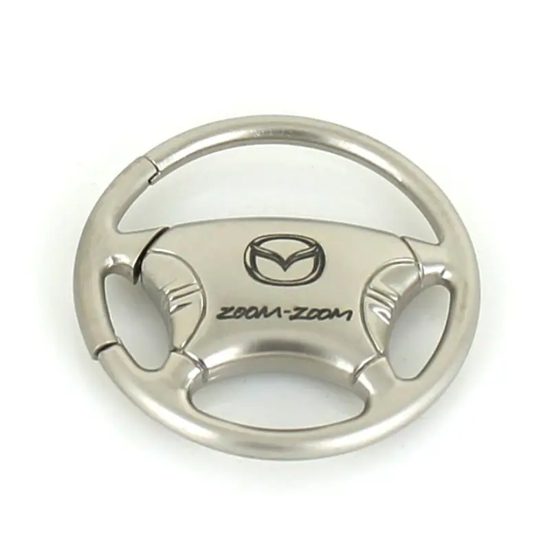 Mazda Zoom Zoom Steering Wheel Keychain (Chrome) 1