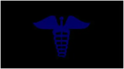 Medical Caducius Lazer-Tag Acrylic License Plate (Black) 1
