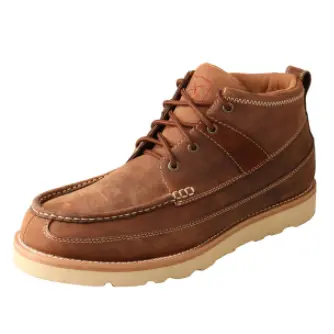 Mens 4" Oiled Saddle Wedge Sole Work Shoe 1