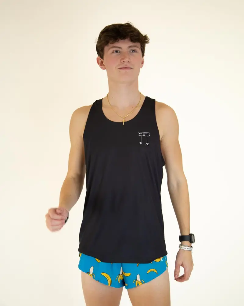 Men's Black Performance Singlet 1
