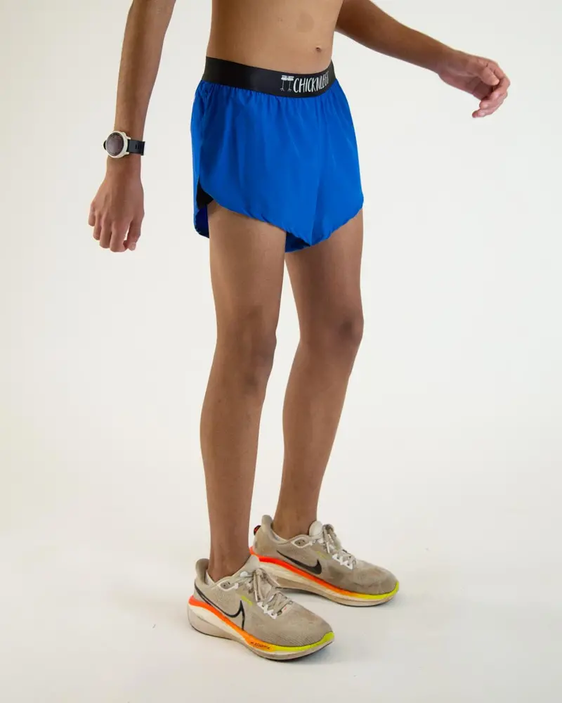 Men's Blue 2" Split Shorts 3