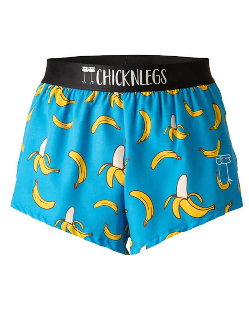 Men's Blue Bananas 2" Split Shorts 1